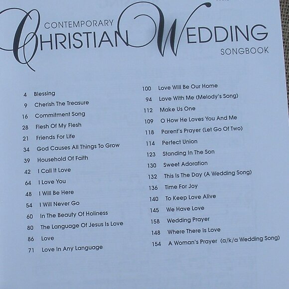 Contemporary Christian Wedding Songbook piano vocal guitar - Picture 11 of 13